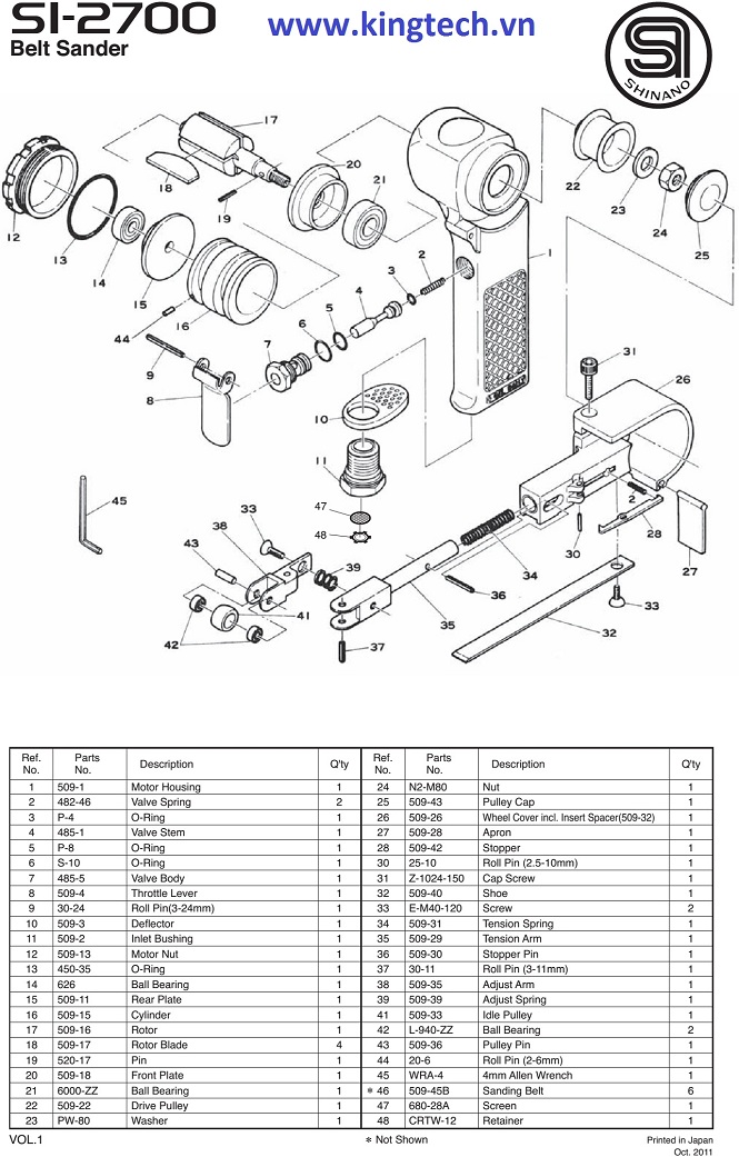Máy mài dây đai shinano SI-2700